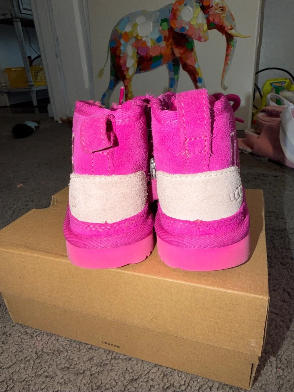 UGG Kids Mini Boot in Hot Pink